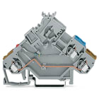 WAGO ELETTRONICA - Morsetto per attuatore per 2 conduttori.LED rosso.con ingressi del conduttore colorato.grigio