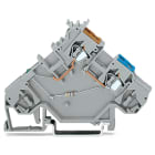 WAGO ELETTRONICA - Morsetto di alimentazione per sensore per 3 conduttori.LED verde.per sensori a commutazione PNP (del positivo).grigio