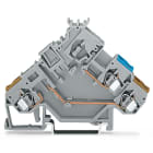 WAGO ELETTRONICA - Morsetto per attuatore per 2 conduttori.con ingressi del conduttore colorato.2,5 mm².grigio