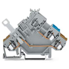 WAGO ELETTRONICA - Morsetto per attuatore per 2 conduttori.con ingressi del conduttore colorato.2,5 mm².grigio