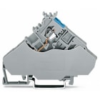 WAGO ELETTRONICA - Morsetto di alimentazione per attuatore per 2 conduttori.con ingressi del conduttore colorato.2,5 mm².grigio