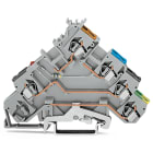 WAGO ELETTRONICA - Morsetto per sensore per 4 conduttori.LED rosso.per sensori a commutazione PNP (del positivo).grigio