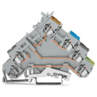 WAGO ELETTRONICA - Morsetto per sensore per 4 conduttori.con contatto di terra.per componenti a innesto.grigio 280-571