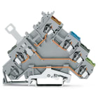 WAGO ELETTRONICA - Morsetto per sensore per 4 conduttori.con ingressi del conduttore colorato.2,5 mm².grigio