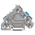 WAGO ELETTRONICA - Morsetto per sensore per 4 conduttori.LED rosso.per sensori a commutazione PNP (del positivo).grigio