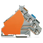 WAGO ELETTRONICA - Morsetto per sensore per 4 conduttori.per sensori PNP (commutazione del positivo).per spine fusibilate.grigio 280-588/280-323