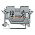 WAGO ELETTRONICA - Morsetto passante per 2 conduttori.2,5 mm².slot per marcatura laterali.grigio