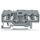 WAGO ELETTRONICA - Morsetto di base per 3 conduttori.per guida DIN 35 x 15 e 35 x 7,5.2,5 mm².grigio