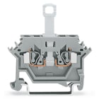 WAGO ELETTRONICA - Morsetto sezionatore per 2 conduttori.per guida DIN 35 x 15 e 35 x 7,5.2,5 mm².grigio