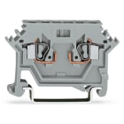 WAGO ELETTRONICA - Morsetto di base per 2 conduttori.per guida DIN 35 x 15 e 35 x 7,5.2,5 mm².grigio