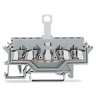 WAGO ELETTRONICA - Morsetto sezionatore per 4 conduttori.per guida DIN 35 x 15 e 35 x 7,5.2,5 mm².grigio
