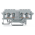 WAGO ELETTRONICA - Morsetto a doppio potenziale.2,5 mm².slot per marcatura laterali.grigio