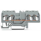 WAGO ELETTRONICA - Morsetto passante per 4 conduttori.2,5 mm².marcatura centrale.grigio