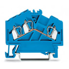 WAGO ELETTRONICA - Morsetto passante per 3 conduttori.2,5 mm².adatto per applicazioni Ex-i.blu