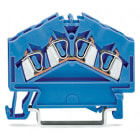 WAGO ELETTRONICA - Morsetto passante per 4 conduttori.2,5 mm².adatto per applicazioni Ex-i.blu