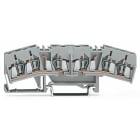 WAGO ELETTRONICA - Morsetto a doppio potenziale.2,5 mm².marcatura centrale.grigio