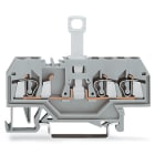 WAGO ELETTRONICA - Morsetto sezionatore per 3 conduttori.per guida DIN 35 x 15 e 35 x 7,5.2,5 mm².grigio