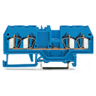WAGO ELETTRONICA - Morsetto passante per 4 conduttori.2,5 mm².adatto per applicazioni Ex-i.blu