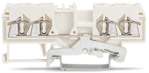 WAGO ELETTRONICA - Morsetto per cavi schermati per 4 conduttori.2,5 mm².marcatura centrale.bianco 280-838