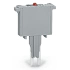 WAGO ELETTRONICA - Spina fusibilata.con fusibile miniaturizzato saldato.con spia luminosa.grigio