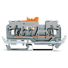 WAGO ELETTRONICA - Morsetto sezionatore/di test per 2 conduttori.con contatto schermato.con presa per test.grigio 280-871