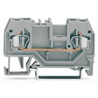 WAGO ELETTRONICA - Morsetto passante per 2 conduttori.2,5 mm².marcatura centrale.grigio