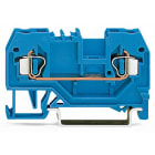 WAGO ELETTRONICA - Morsetto passante per 2 conduttori.2,5 mm².adatto per applicazioni Ex-i.blu