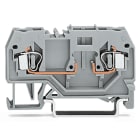 WAGO ELETTRONICA - Morsetto di base per 2 conduttori.per guida DIN 35 x 15 e 35 x 7,5.2,5 mm².grigio