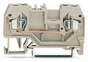 WAGO ELETTRONICA - Morsetto passante per 2 conduttori.2,5 mm².adatto per applicazioni Ex e II.grigio chiaro