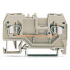 WAGO ELETTRONICA - Morsetto passante per 2 conduttori.2,5 mm².adatto per applicazioni Ex e II.grigio chiaro