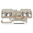 WAGO ELETTRONICA - Morsetto passante per 4 conduttori.2,5 mm².adatto per applicazioni Ex e II.grigio chiaro