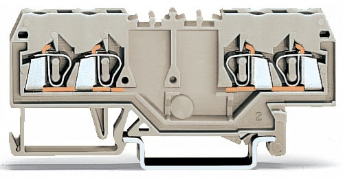 WAGO ELETTRONICA - Morsetto a doppio potenziale.2,5 mm².adatto per applicazioni Ex e II.grigio chiaro 280-995