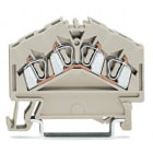 WAGO ELETTRONICA - Morsetto passante per 4 conduttori.2,5 mm².adatto per applicazioni Ex e II.grigio chiaro