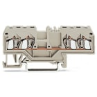 WAGO ELETTRONICA - Morsetto passante per 4 conduttori.2,5 mm².adatto per applicazioni Ex e II.grigio chiaro