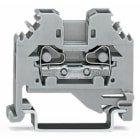 WAGO ELETTRONICA - Morsetto passante per 2 conduttori.4 mm².slot per marcatura laterali.grigio