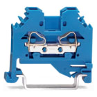 WAGO ELETTRONICA - Morsetto passante per 2 conduttori.4 mm².adatto per applicazioni Ex-i.blu