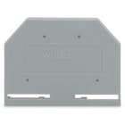 WAGO ELETTRONICA - Piastra terminale e intermedia.spessore 3 mm.grigio