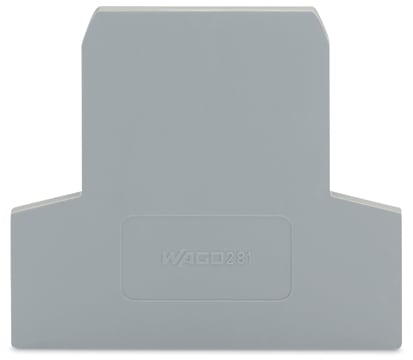 WAGO ELETTRONICA - Piastra terminale e intermedia.spessore 2,5 mm.grigio 281-311