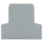 WAGO ELETTRONICA - Piastra terminale e intermedia.spessore 2,5 mm.grigio