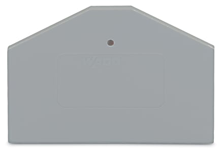 WAGO ELETTRONICA - Piastra terminale e intermedia.spessore 2,5 mm.grigio 281-312