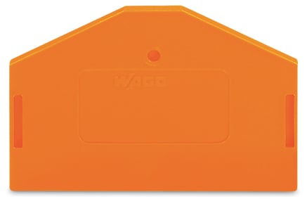 WAGO ELETTRONICA - Piastra terminale e intermedia.spessore 2,5 mm.arancione 281-313