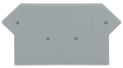 WAGO ELETTRONICA - Piastra terminale e intermedia.spessore 3 mm.grigio