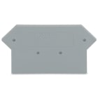 WAGO ELETTRONICA - Piastra terminale e intermedia.spessore 3 mm.grigio