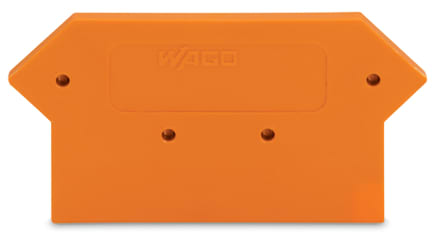 WAGO ELETTRONICA - Piastra terminale e intermedia.spessore 3 mm.arancione