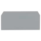 WAGO ELETTRONICA - Piastra terminale e intermedia.spessore 2,5 mm.grigio