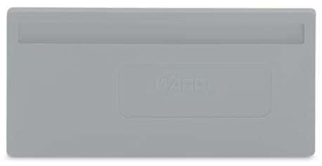 WAGO ELETTRONICA - Piastra di separazione.spessore 2 mm.sporgente.grigio
