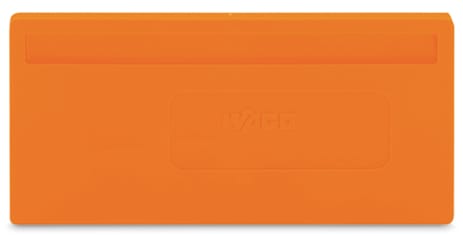 WAGO ELETTRONICA - Piastra di separazione.spessore 2 mm.sporgente.arancione