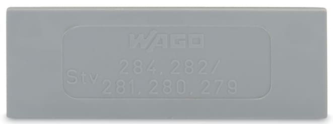 WAGO ELETTRONICA - Piastra intermedia di riduzione.spessore 1 mm."solo per morsetti da 4 mm.grigio