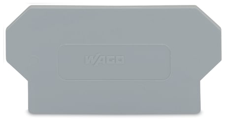 WAGO ELETTRONICA - Piastra di separazione.spessore 2 mm.sporgente.grigio