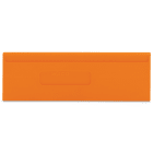 WAGO ELETTRONICA - Piastra di separazione.spessore 2 mm.sporgente.arancione